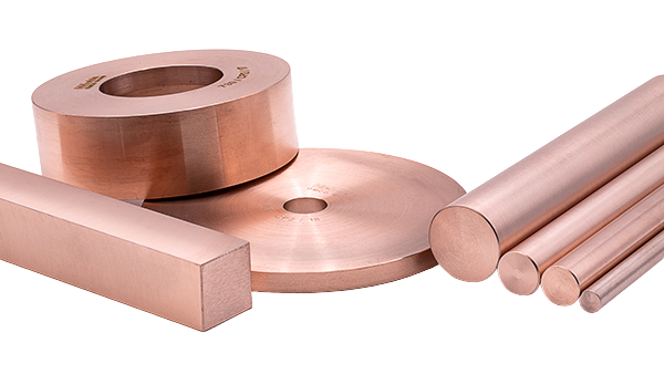 Tungsten/Copper sintered parts (rings, cups, round and square bars)